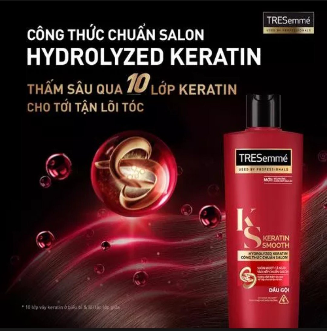 [Chính hãng] Dầu Gội TRESEMME Keratin Smooth 640g - Date 2025