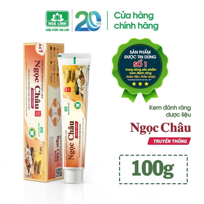 kem đánh răng dược liệu Ngọc Châu 170g