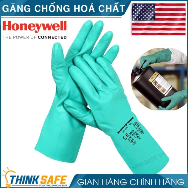 Găng tay chống hóa chất Honeywell LA132G - Bao tay cao su sử dụng trong ngành cơ khí, xử lý hóa chất - Bảo hộ Thinksafe