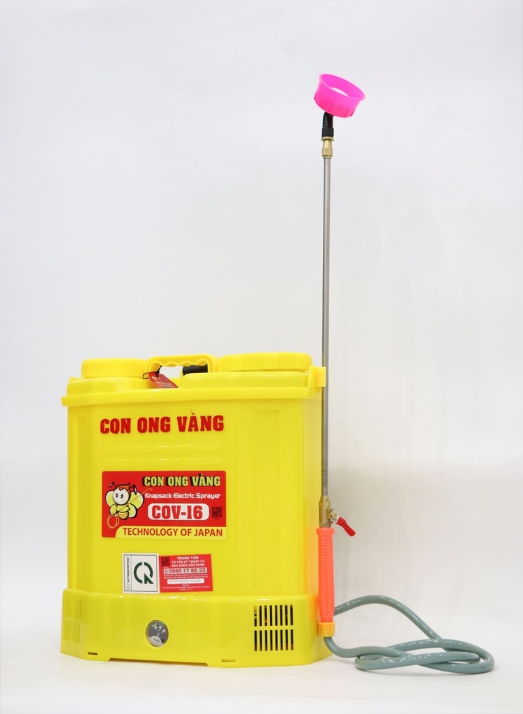 Bình phun xịt điện COV 16 (Con Ong Vàng 16 Lít đeo lưng).