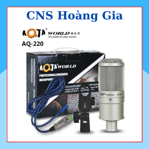 Mic thu âm LiveStream, karaoke  AQ-220