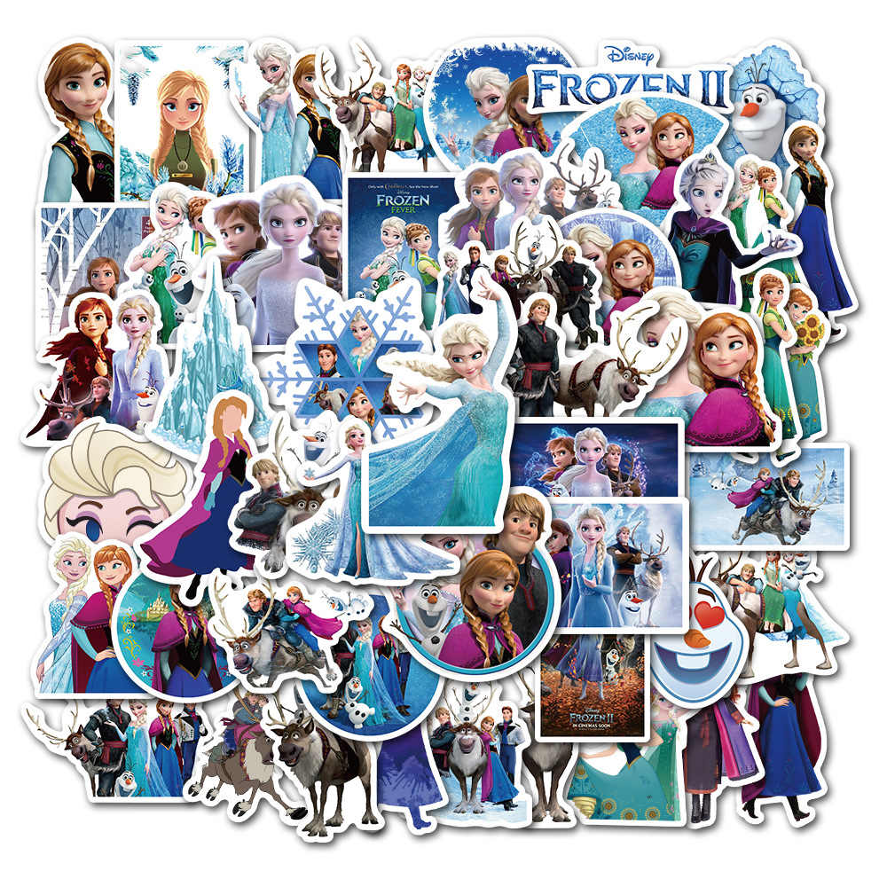 Elsa, Frozen Stickers set 30 đến 60 ảnh có ép lụa