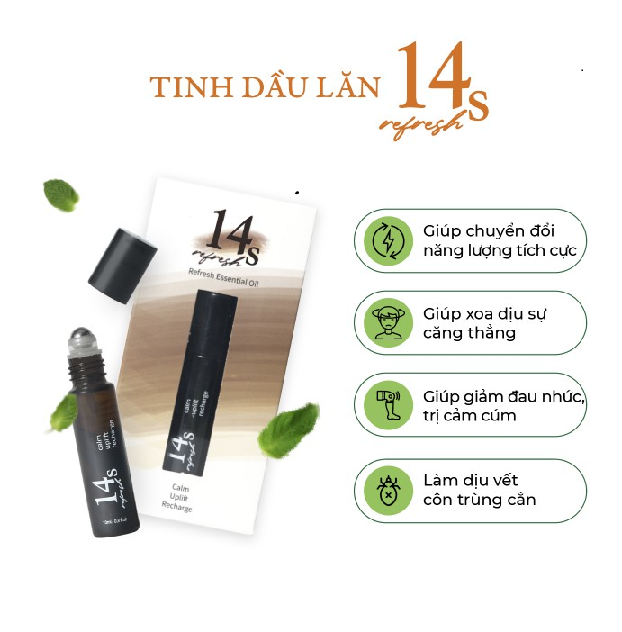 Tinh dầu lăn 2 trong 1 14S 14S5375 Refresh 10ml