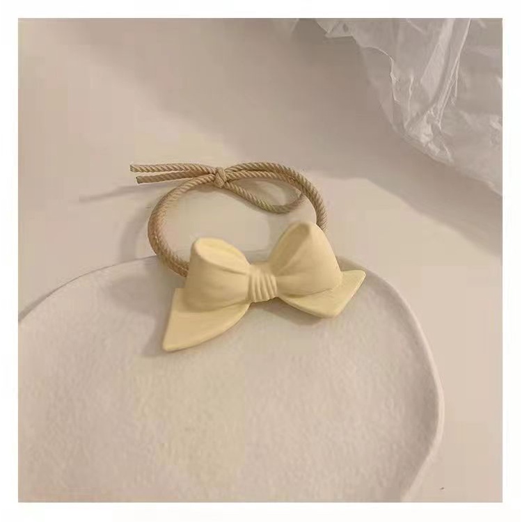 (Mới ) Cột tóc nơ to 3D trà sữa dễ thương Tatitava