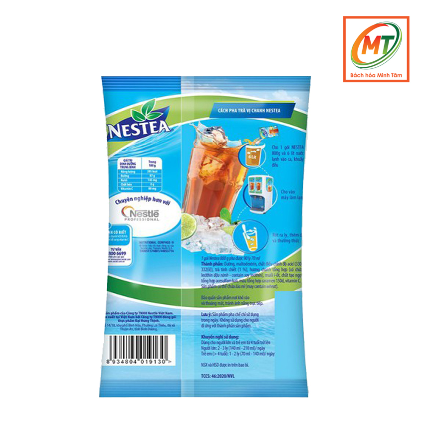 Nestea - Trà vị chanh (gói 800g)