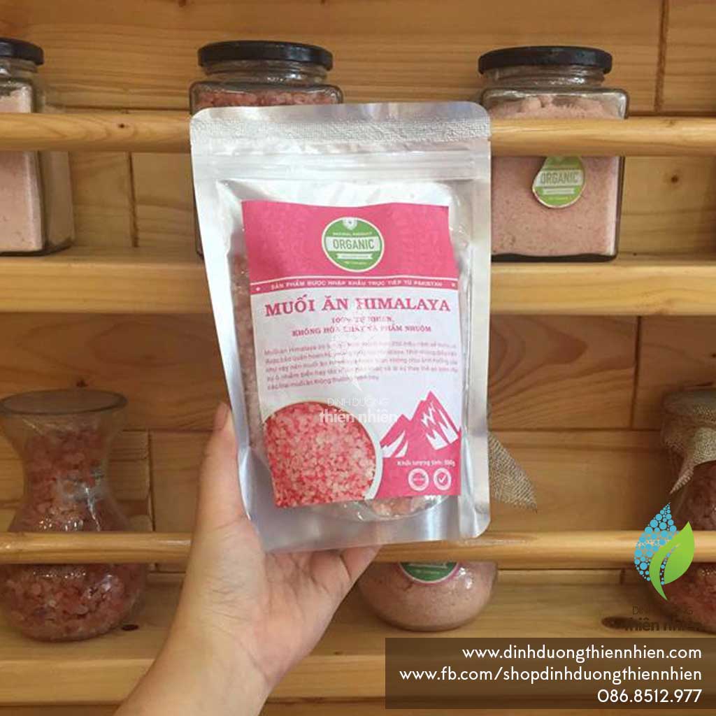 [Dạng Hạt To, 500g] Muối Hồng Himalaya Pink Salt (Dùng Trong Ăn Uống)