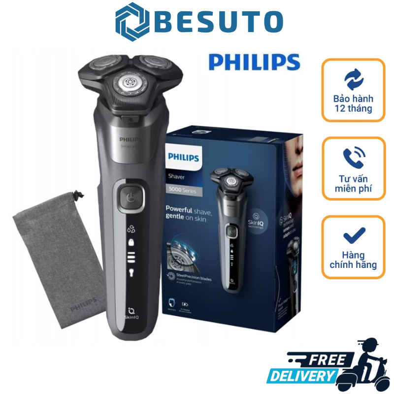 Philips s5587/10 beard hair trimmer - grey
