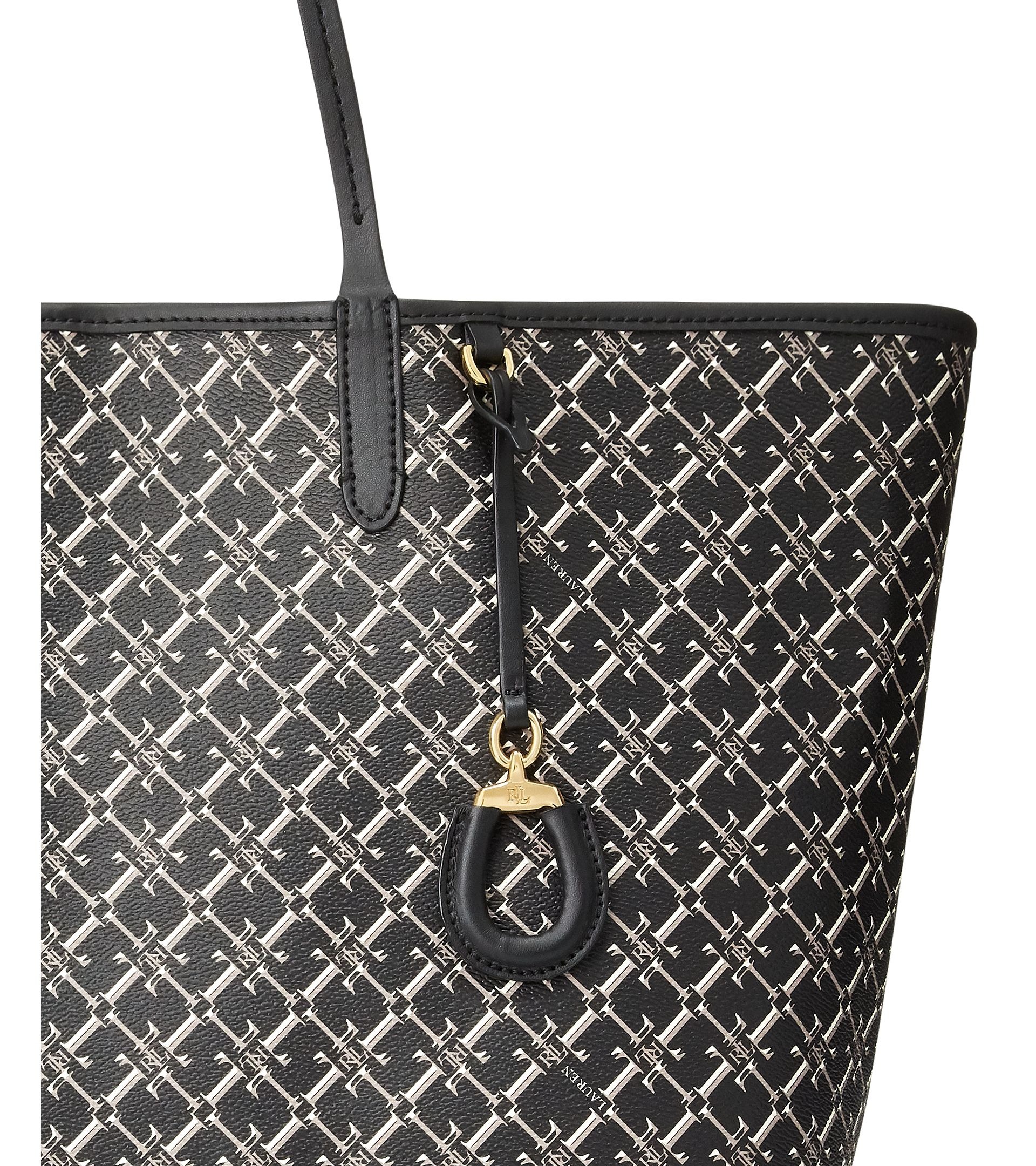 Túi Xách Nữ Ralph Lauren Medium Collins Tote Black