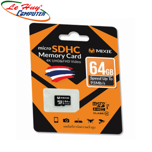 Thẻ nhớ MicroSD Mixie 64GB U3 Class 10