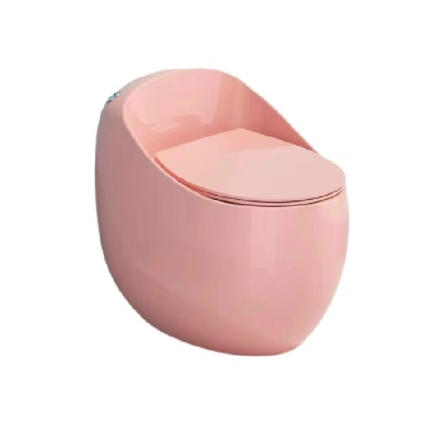 Bồn cầu trứng 1 khối nhiều màu sắc, xả xoáy mạnh, thiết kế sang trọng, mã  T20