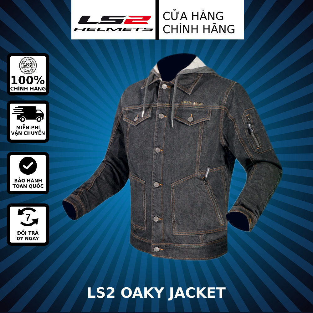 ÁO BẢO HỘ LS2 OAKY JACKET DENIM