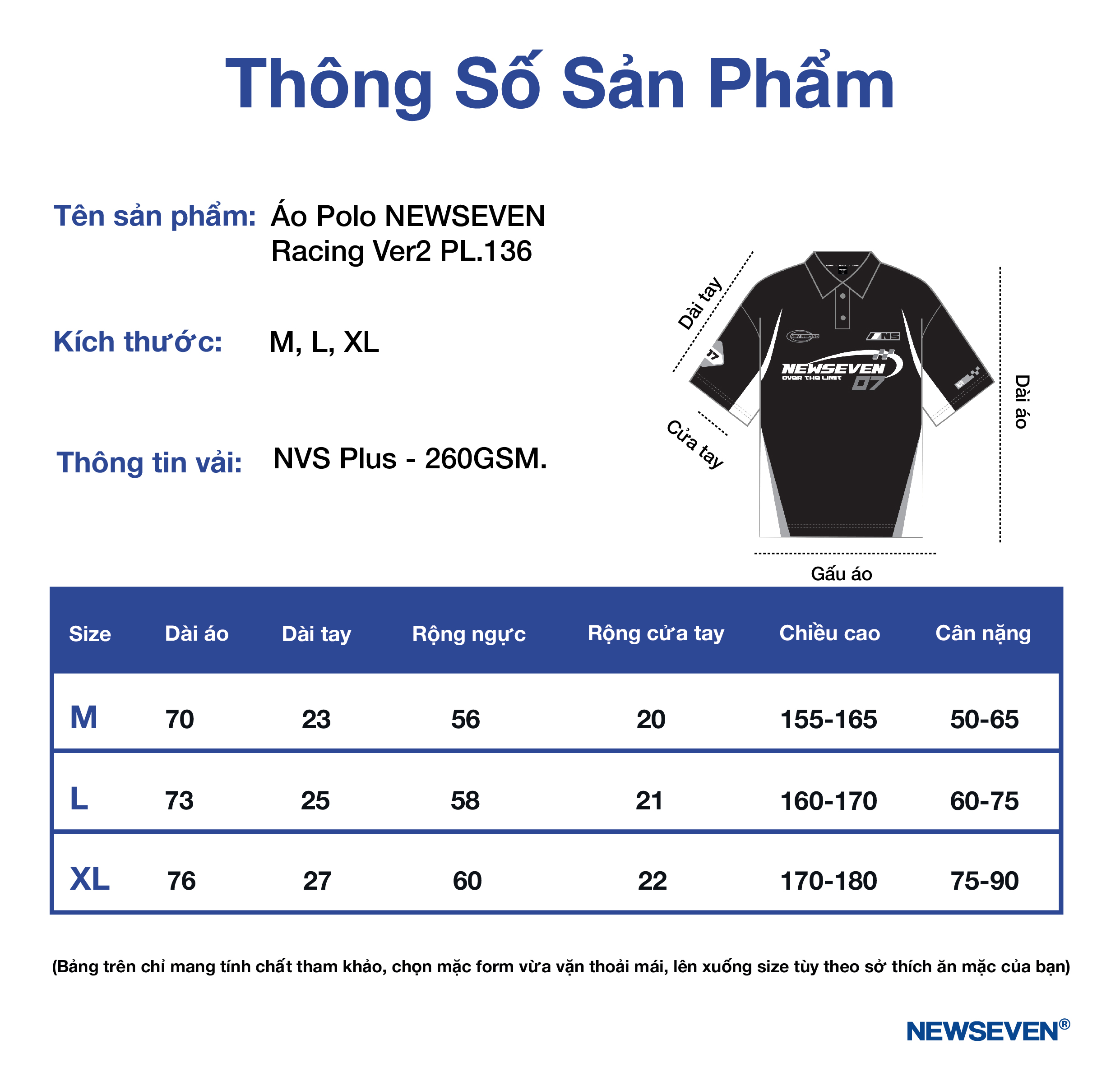 Áo Polo NEWSEVEN Racing Ver2 PL.136