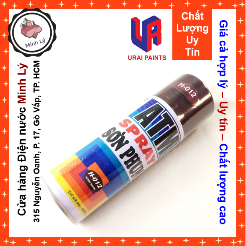 Sơn Phun Màu Nho H-012 Honda Dream ATM Spray Cao Cấp (400ml/chai)