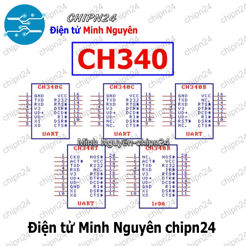 [1 con] (ST) IC Dán CH340T TSSOP-20 Hàng Tốt (SMD) (CH340) - HH004966