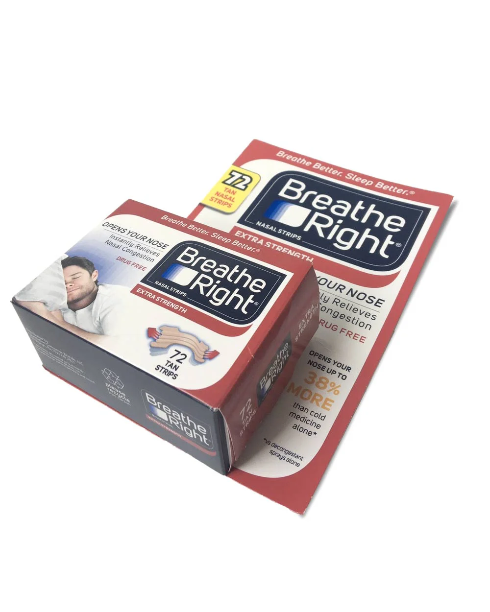Miếng dán thông mũi Breathe Right Nasal Strips 72 miếng