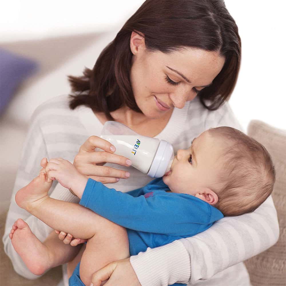 [HCM]Set 4 bình sữa cổ rộng Philips Avent Natural 1m+ 260ml - [Mỹ]