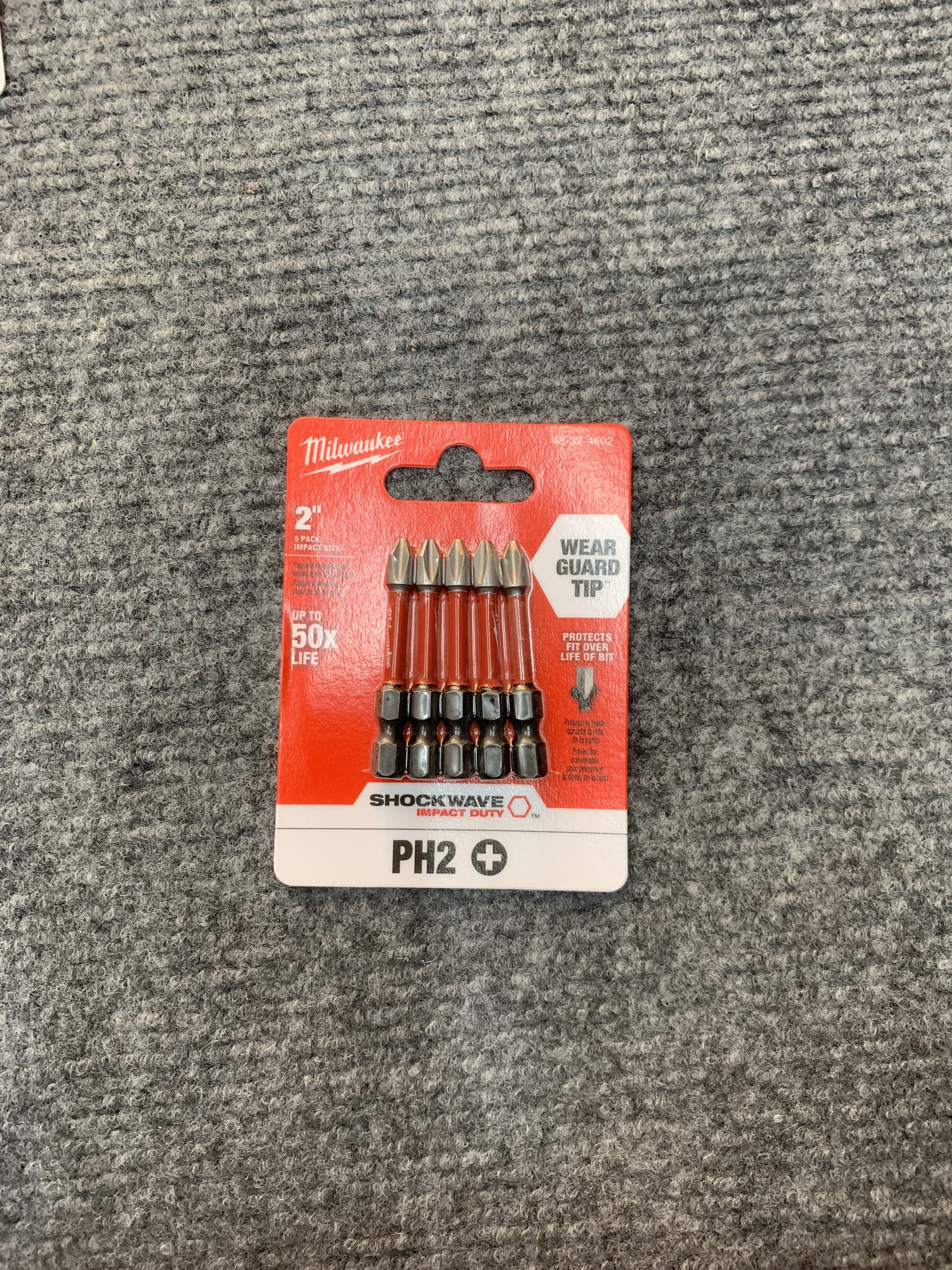 Mũi bắn vít PH2 dài 5cm Milwaukee ( loại 1 đầu ,chuẩn ngắn)