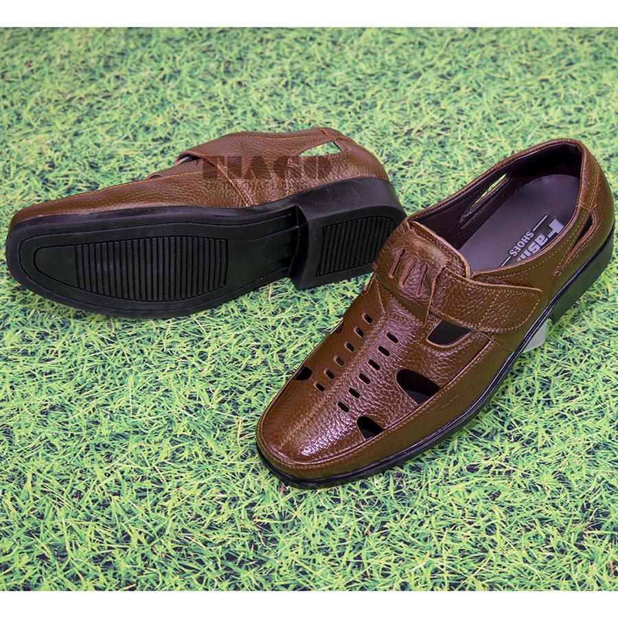 giày hè-giày rọ sandal nam da bò thoáng mát