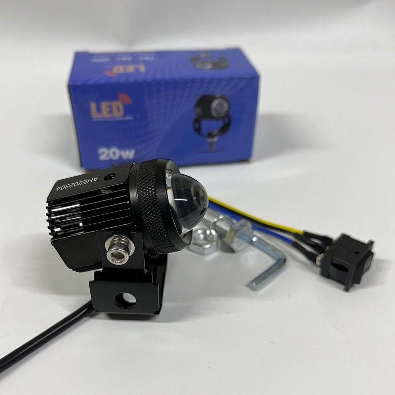 Đèn led trợ sáng bi cầu mini L3 cốt vàng pha trắng.Tặng full phụ kiện kèm công tắc 3 dây