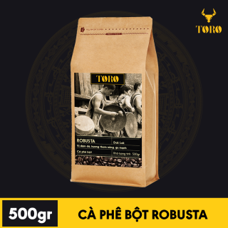 Cà Phê Bột TORO ROBUSTA CAFE - Gu Mạnh - 500gr - Nguyên Chất Không Pha Trộn - Cà Phê Thật 100% - TORO COFFEE - [TORO FARM] thumbnail