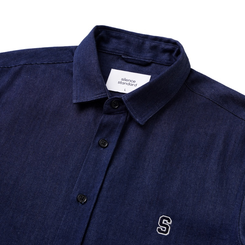 Áo sơ mi SILENCE STANDARD Eco Denim Thêu Logo S