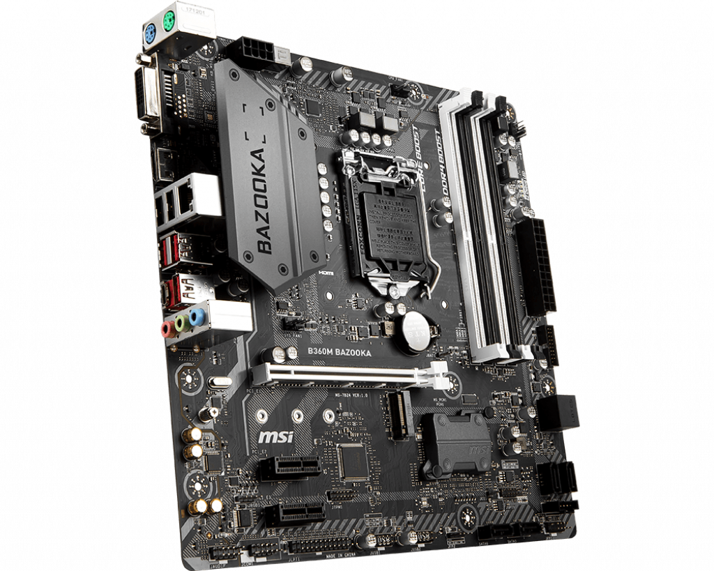 Mainboard MSI B360M BAZOOKA (Chipset Intel B360/ Socket LGA1151/ VGA onboard) - Đã Qua Sử Dụng
