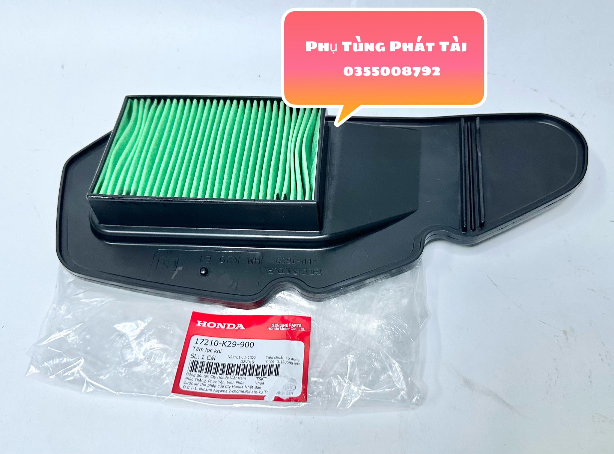 Lọc gió sh mode chính hãng honda