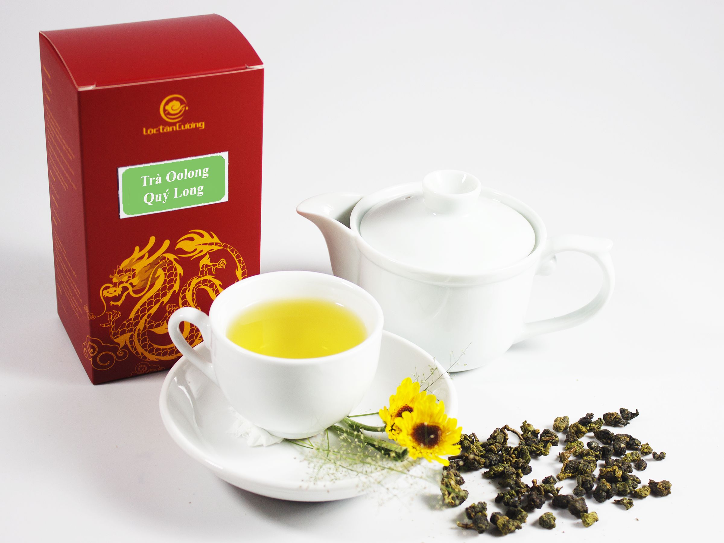Trà OoLong Quý Long - Lộc Tân Cương - Trà Oolong cao cấp - hộp 200gr