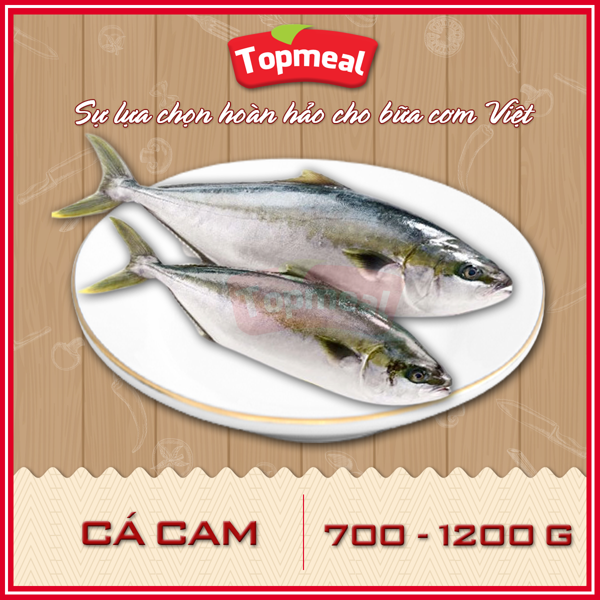 HCM - Cá cam 700 - 1200g - Thích hợp với các món kho, chiên, rim, nướng,