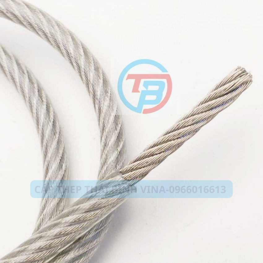 Dây cáp khóa xe bọc nhựa phi 8 dài 15m.