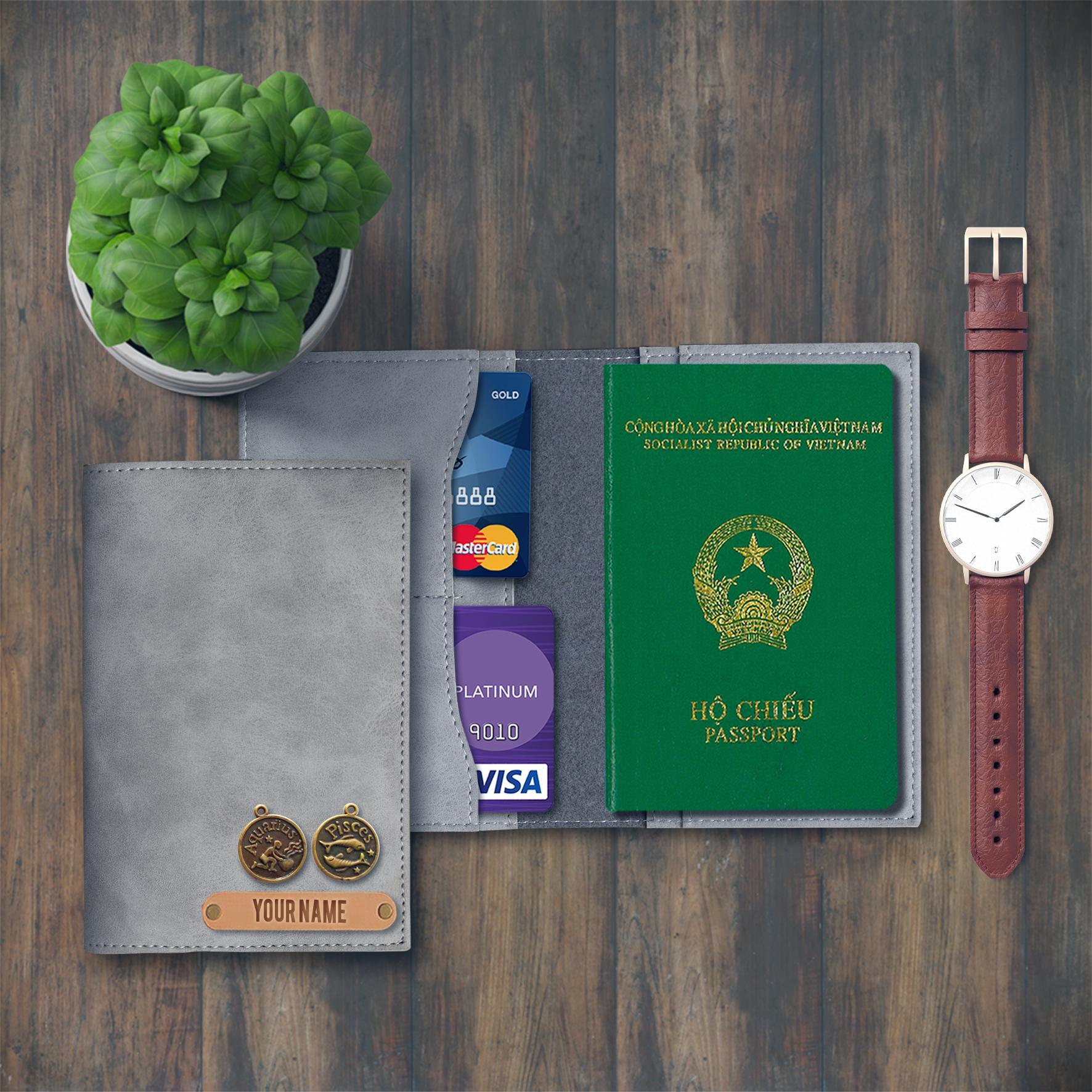 Ví Da Đựng Passport (Khắc tên theo yêu cầu)
