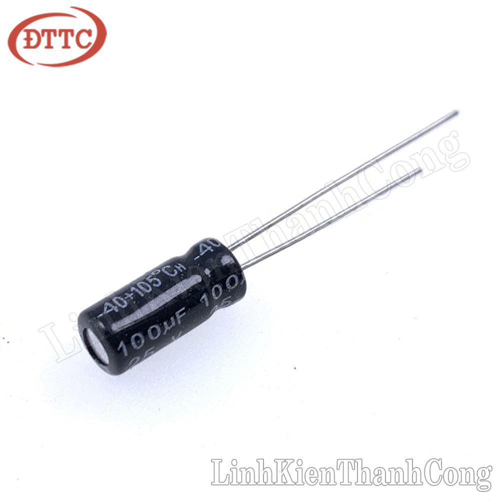 Bộ 5 Chiếc Tụ 100uF 25V (6x7mm)