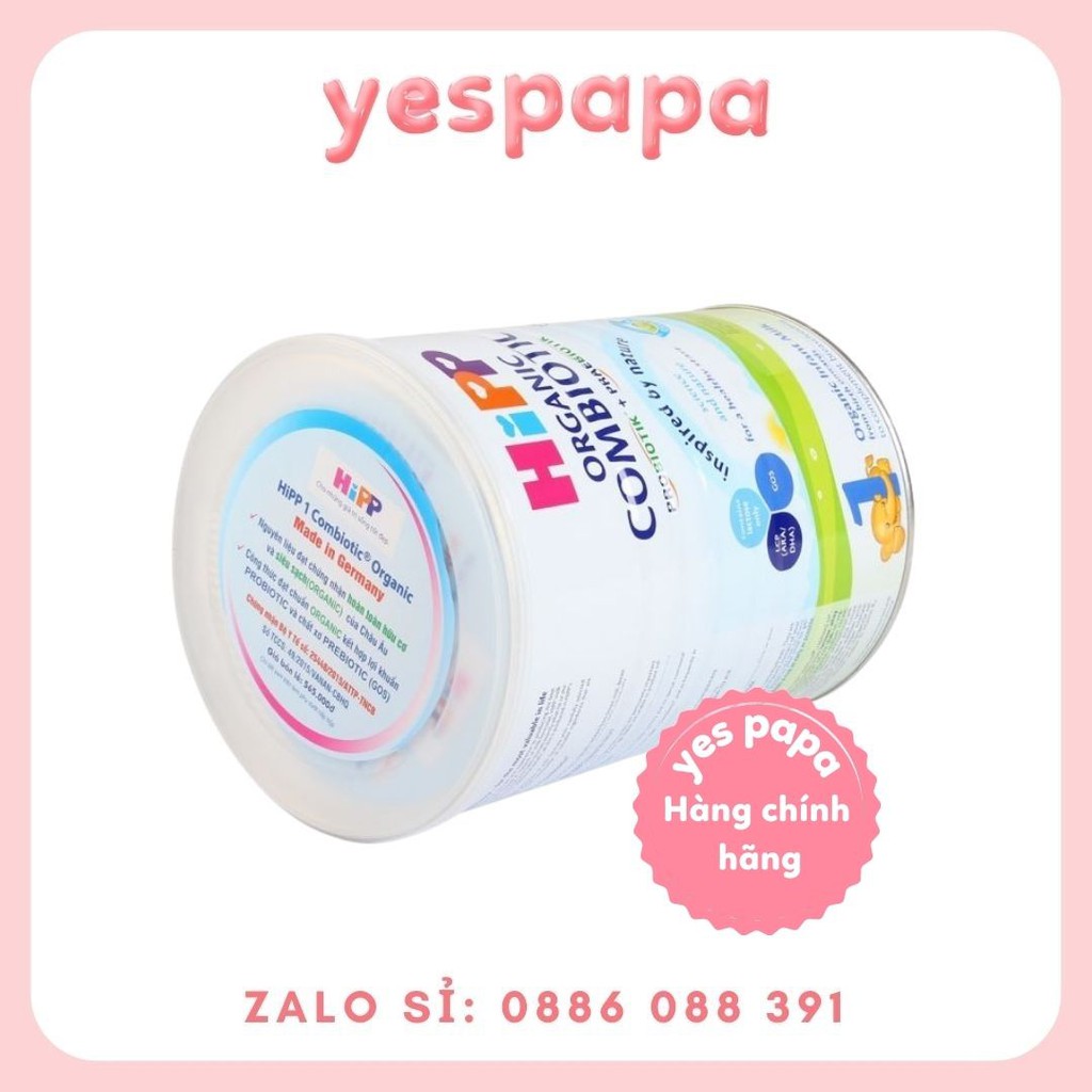 Sữa bột dinh dưỡng HiPP 1 Combiotic Organic 800g