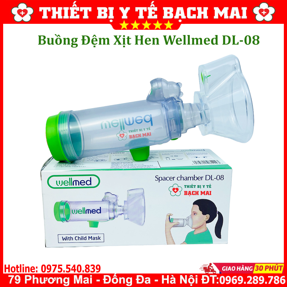 Buồng đệm xịt hen wellmed dl-08