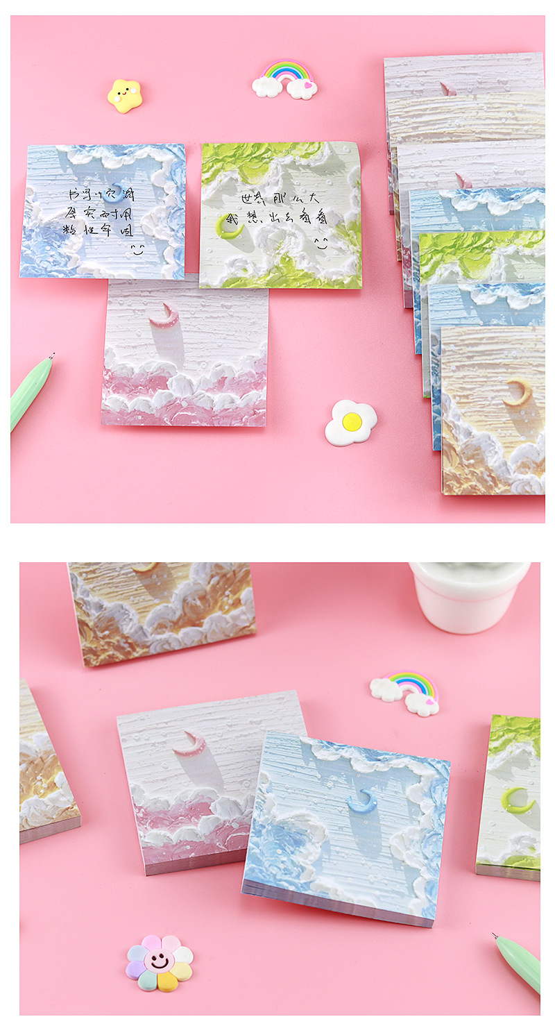 Giấy Note Giấy Ghi Chú 3D Nhiều Màu