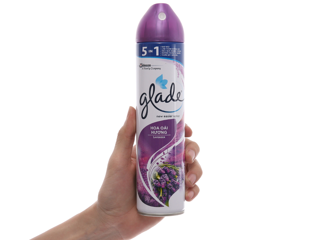 Combo 2 Xịt Thơm Phòng Glade Nature Hương Lavender Bình 280G