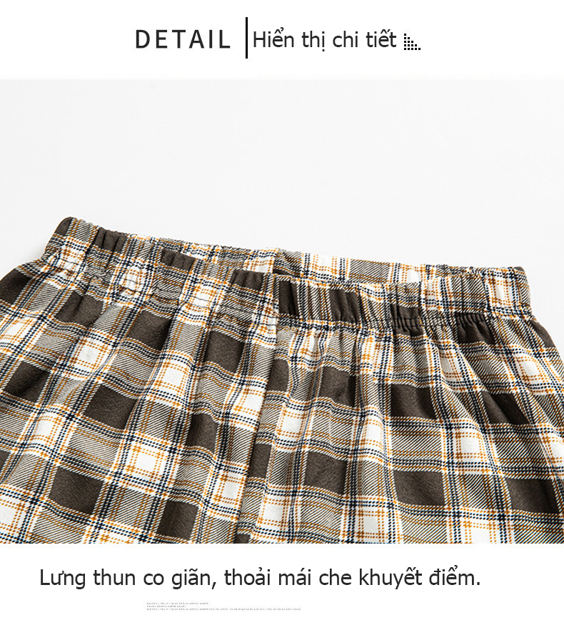 (≤70kg) Quần ống rộng kẻ sọc cho nữ, cạp cao, quần ống rộng ống suông, quần ống suông đa năng