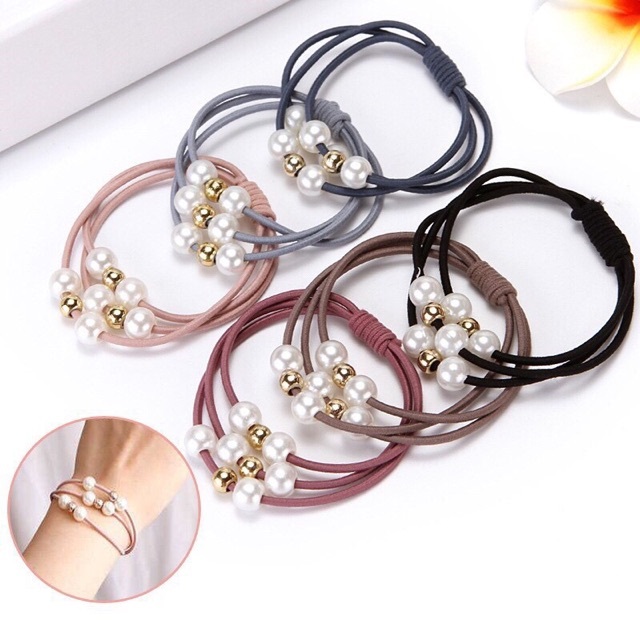 Dây buộc tóc đính ngọc