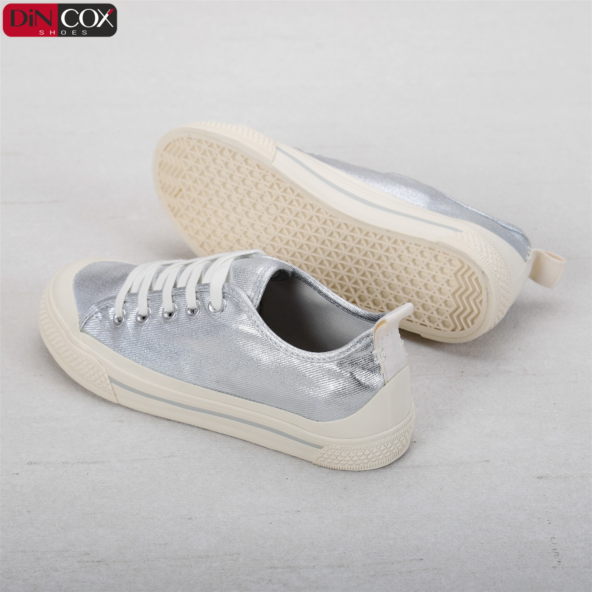 Giày Thể Thao Nữ DinCox C20 Silver