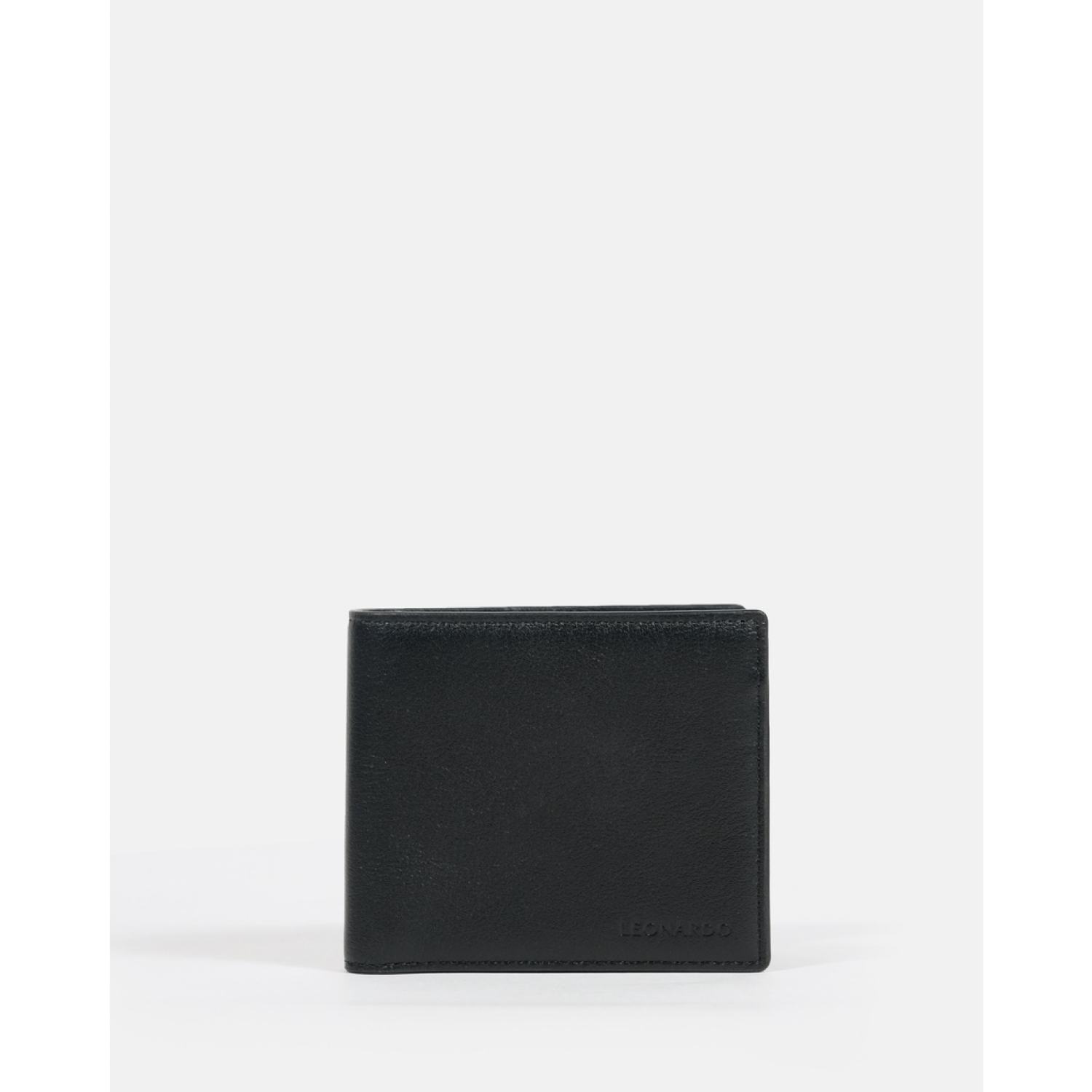 Ví Da Nam Gập Đôi Leonardo Bifold Morgan Wallet Da Nhập Khẩu Cao Cấp