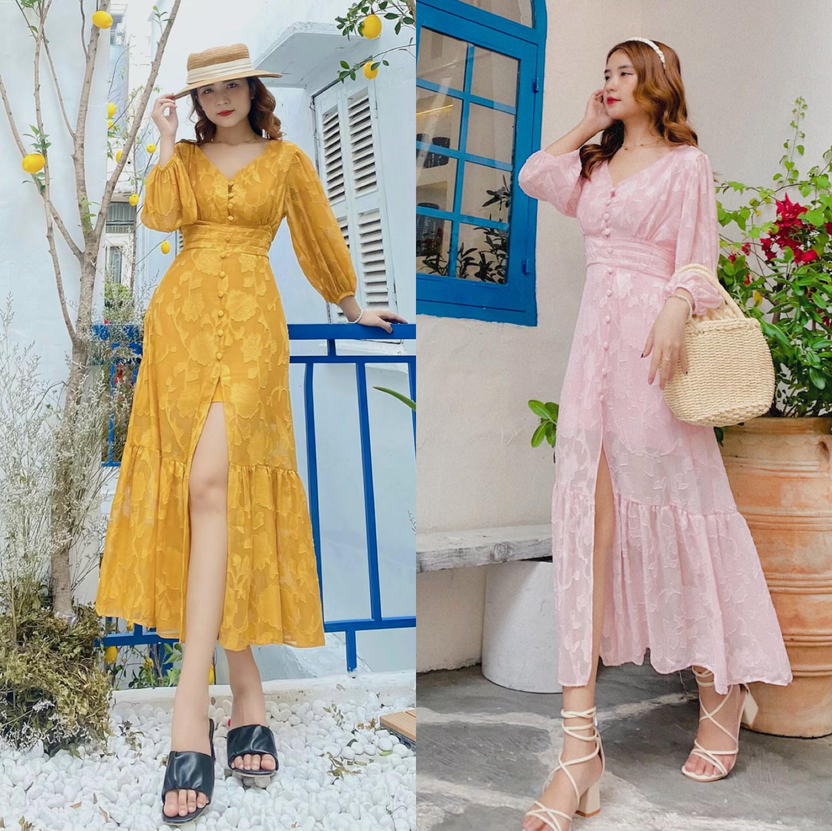 [HCM]Đầm maxi đi tiệc kiểu dáng đuôi cá xòe -MiniMiu