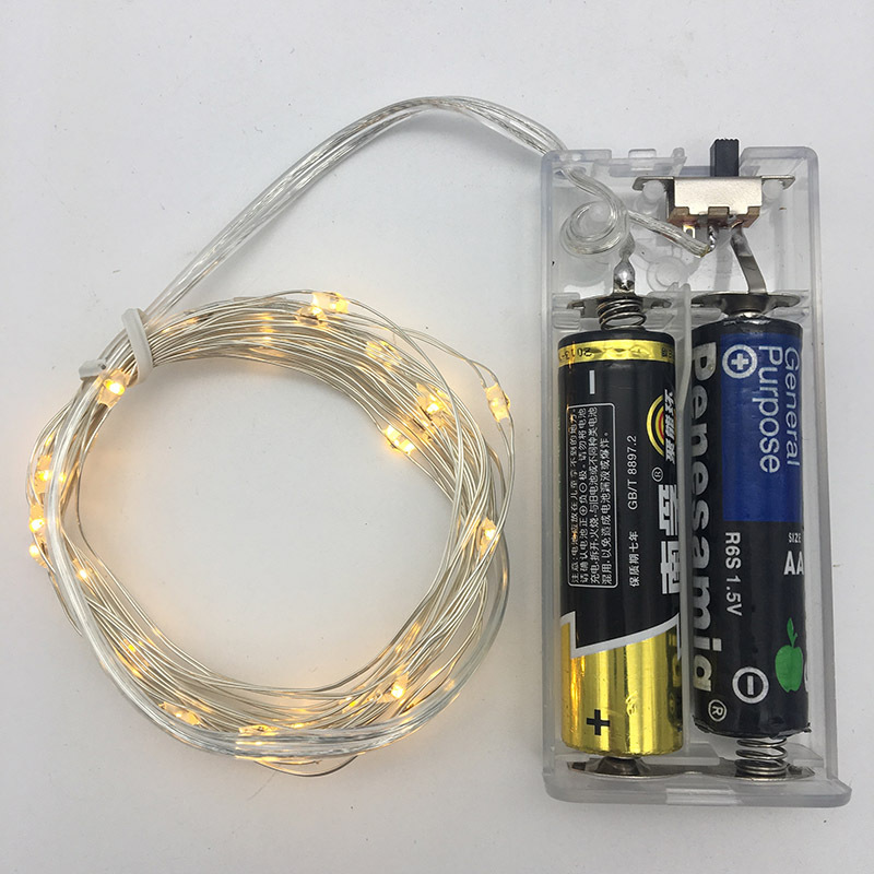 (Pin AA, ko kèm pin) Dây đèn led đom đóm Fairy light trang trí decor 2 chế độ nháy và không nháy