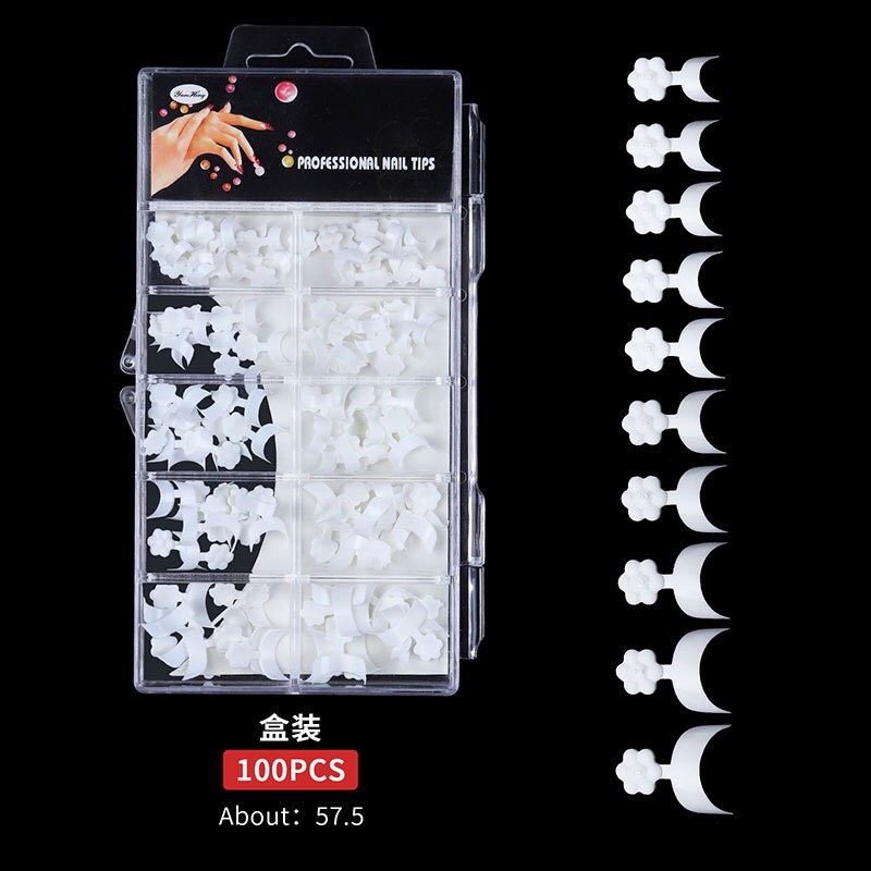 Móng nối Fench đầu móng hộp 100 pcs
