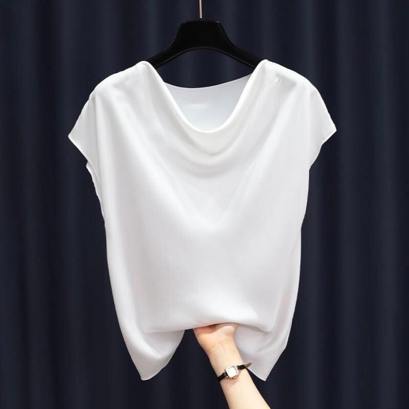 Áo lụa cổ chễ chất vải cao cấp - ACD