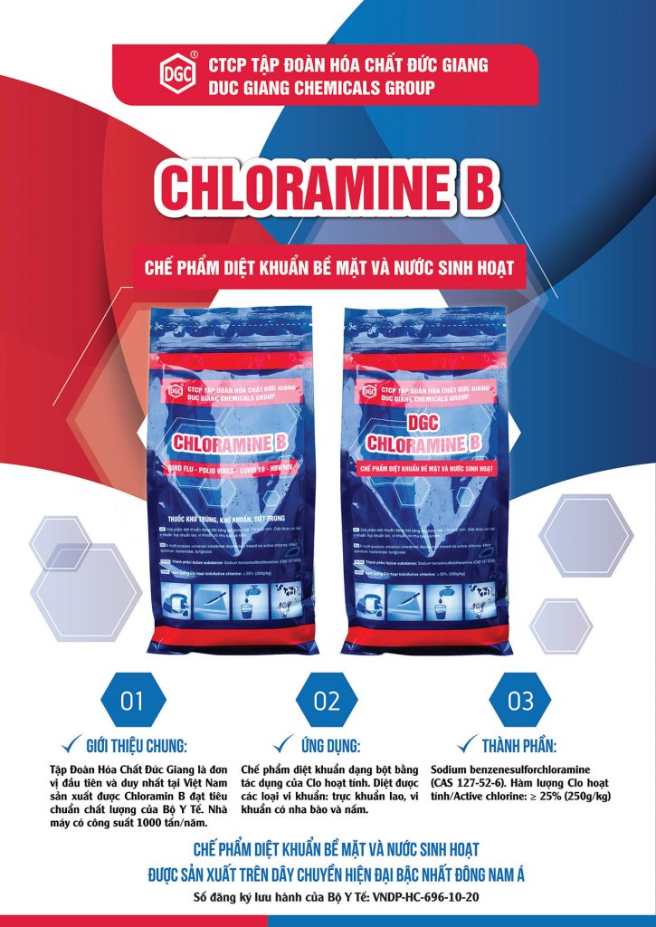 [Chứng nhận BYT] Bột khử khuẩn Cloramin B 25%  (Túi 1 kg)