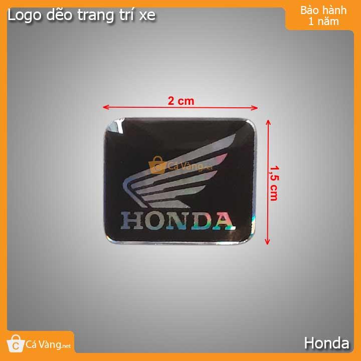Logo dẽo trang trí cho xe máy như hình 2cm x1.5cm loại tốt giá rẻ 1 cặp