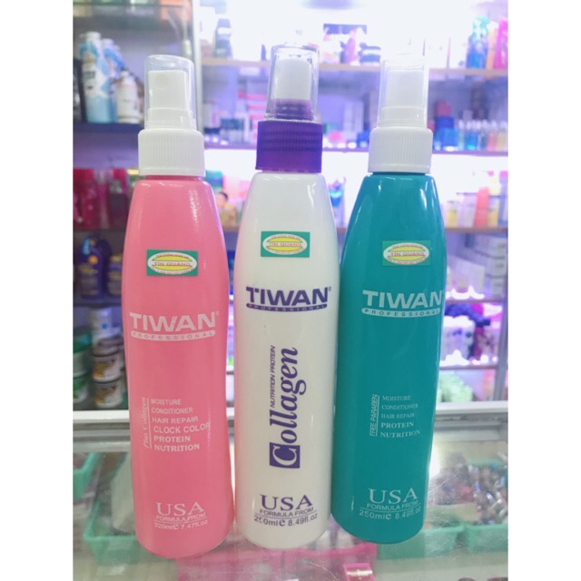 Combo 2 chai Nước dưỡng tóc Tiwan xanh 250ml