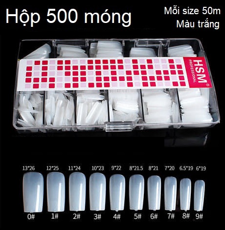 [HCM] Móng Úp Phom Vuông HSM Cao Cấp