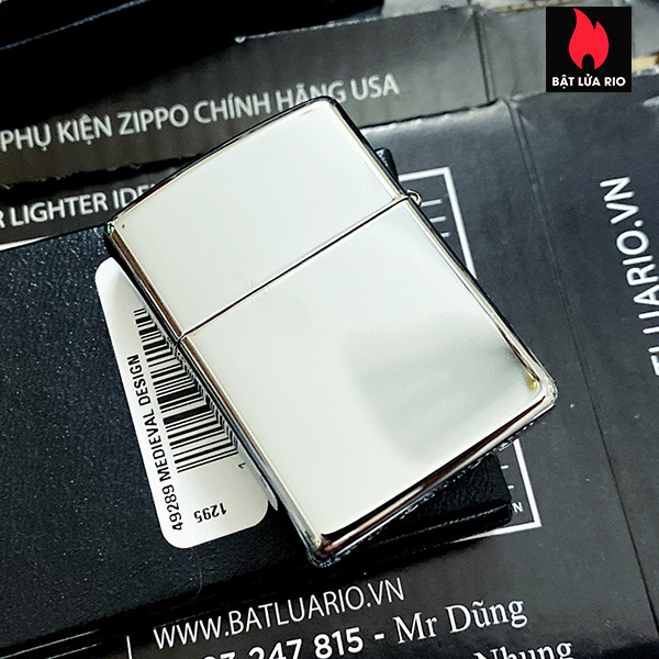 Zippo 49289 - Zippo Medieval Armor High Polish Chrome