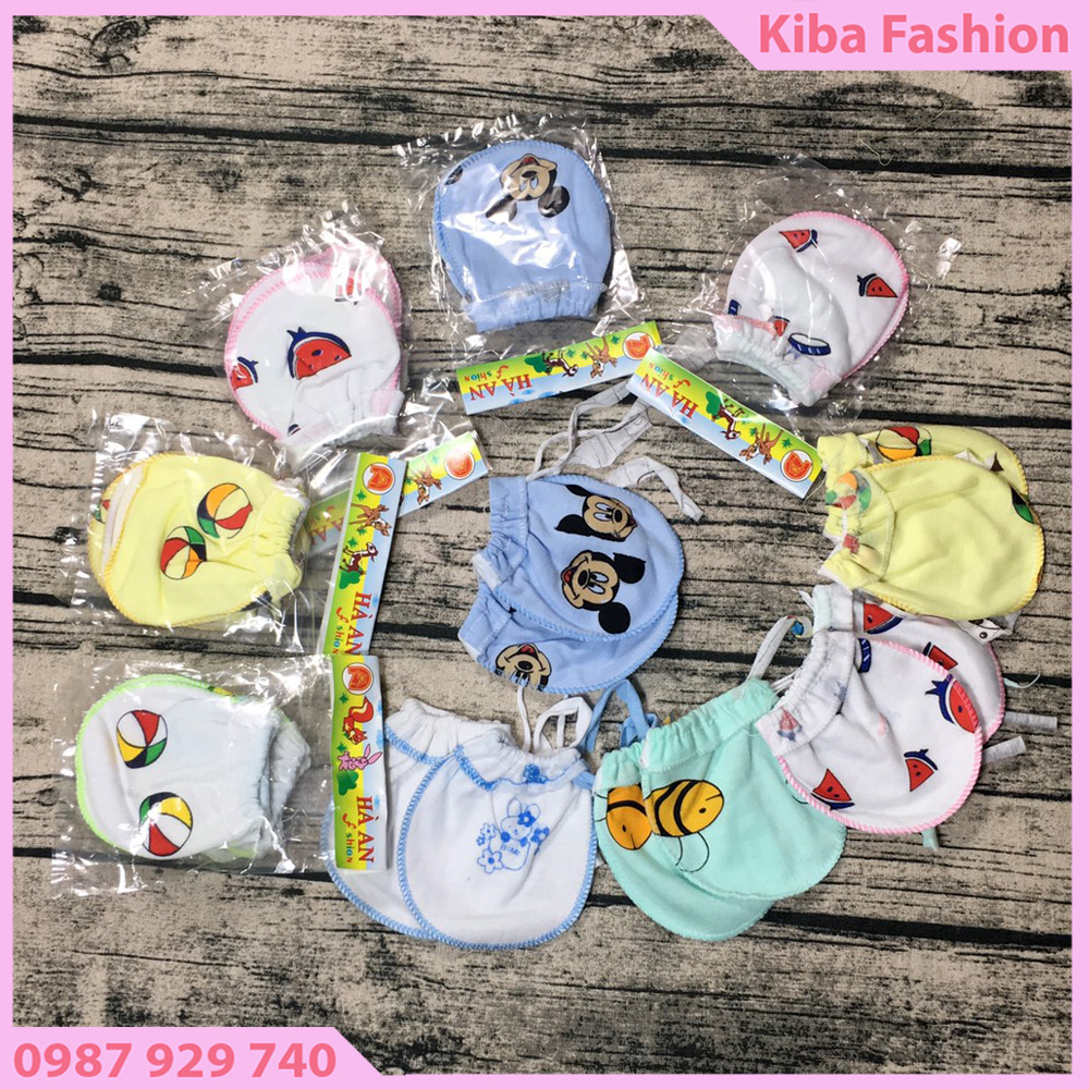 5+10 set Bao Tay dây rút cho Bé Sơ Sinh BTDR900 ( 5 set gồm 5 đôi bao tay 10 set gồm 10 đôi bao tay cho bé )